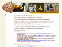 Tablet Screenshot of naturkunstundspiel.de